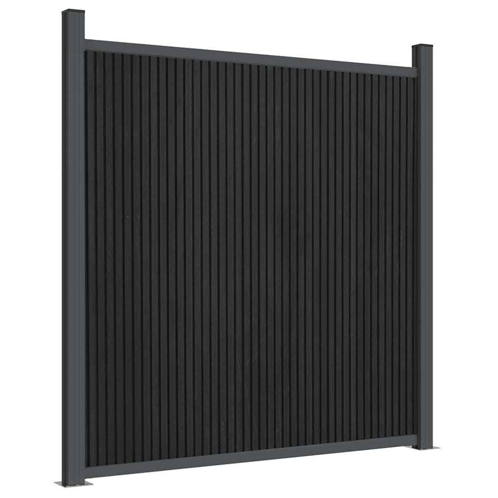 Fence Panel Grey 1045x186 cm WPC