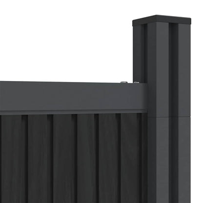 Fence Panel Grey 1045x186 cm WPC