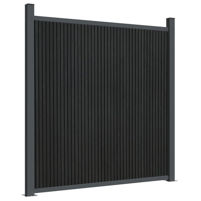 Fence Panel Grey 1218x186 cm WPC