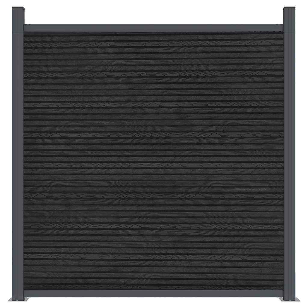 Fence Panel Grey 1391x186 cm WPC