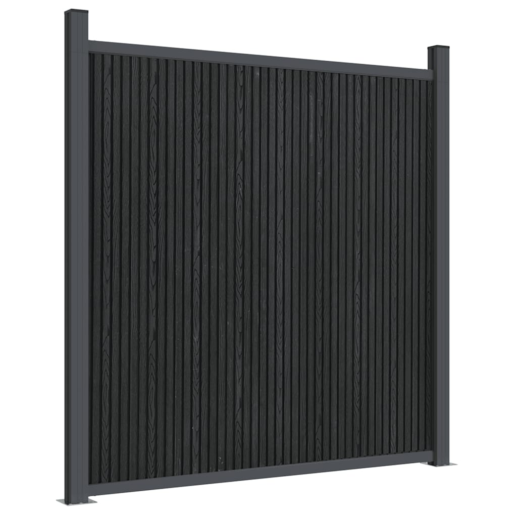 Fence Panel Grey 1391x186 cm WPC