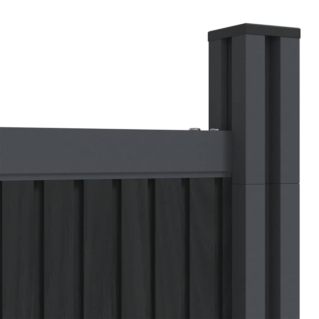 Fence Panel Grey 1391x186 cm WPC