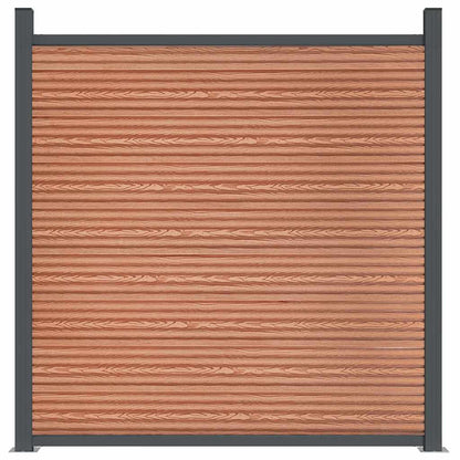 Fence Panel Brown 1218x186 cm WPC