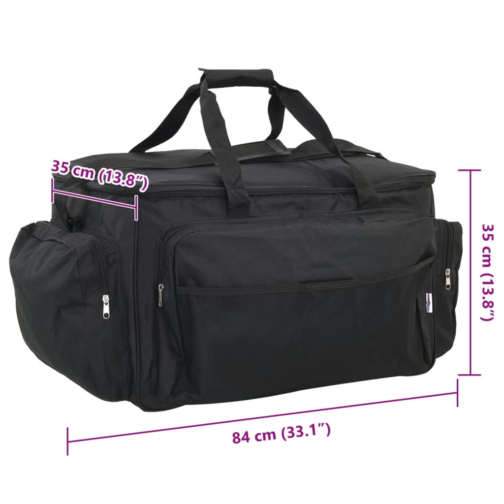 Fishing Bag Waterproof Black Oxford Fabric