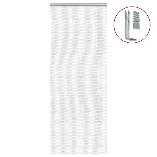 Chain Door Fly Screen 31.5x79.1" Aluminium