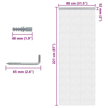 Chain Door Fly Screen 31.5x87.0" Aluminium