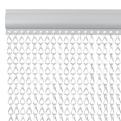 Chain Door Fly Screen 35.4x78.7" Aluminium