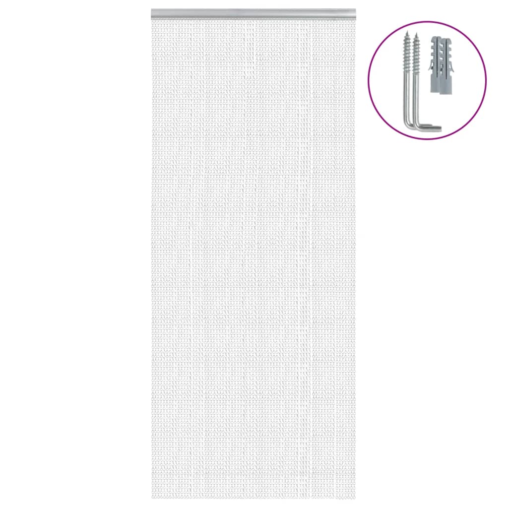Chain Door Fly Screen 35.4x83.5" Aluminium