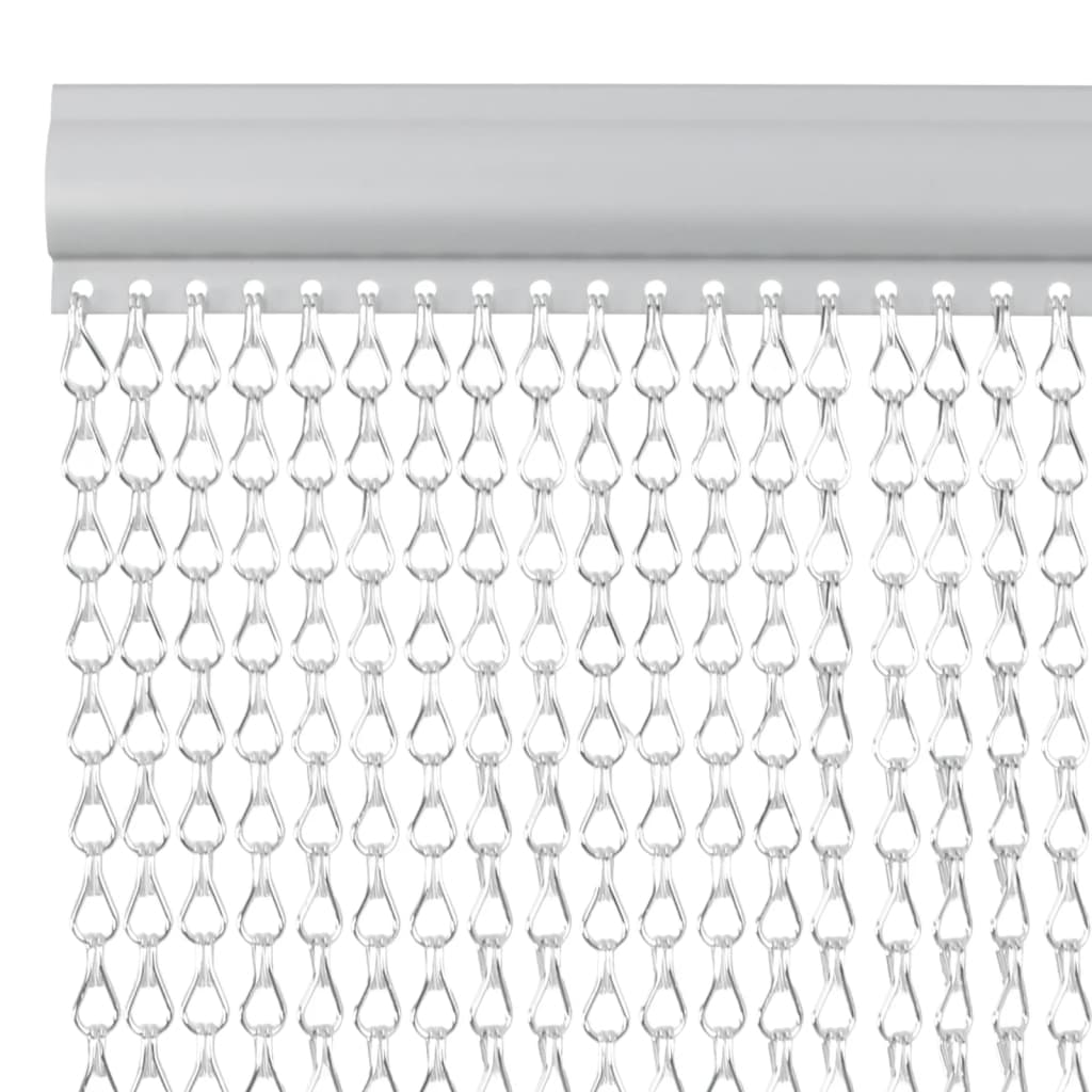 Chain Door Fly Screen 35.4x86.6" Aluminium