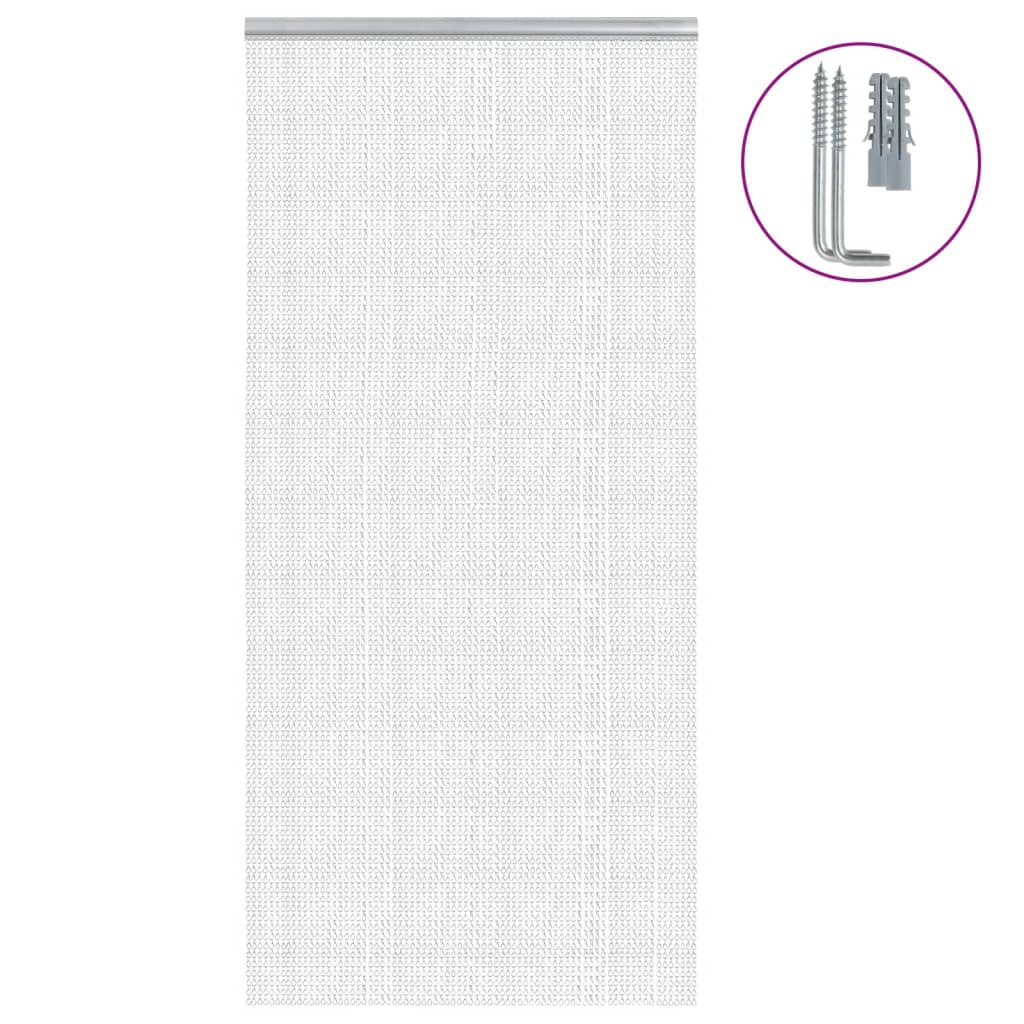Chain Door Fly Screen 39.4x78.7" Aluminium