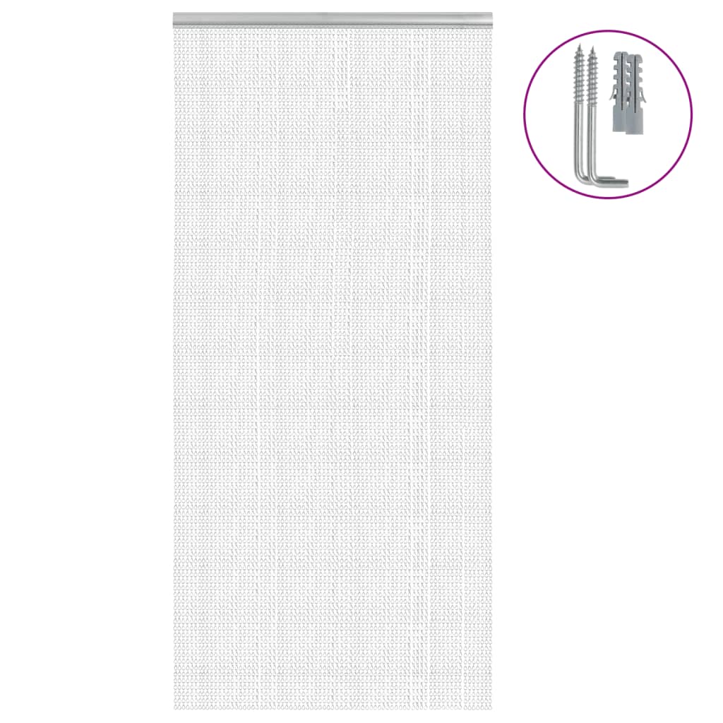 Chain Door Fly Screen 39.4x83.5" Aluminium