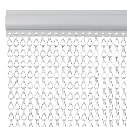 Chain Door Fly Screen 39.4x89.0" Aluminium