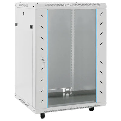 15U Network Cabinet with Swivel Feet 19" IP20 23.6"x17.7"x33.9"