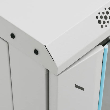 Network Cabinet with Storage Grey 600 x 450 x 860 mm Steel