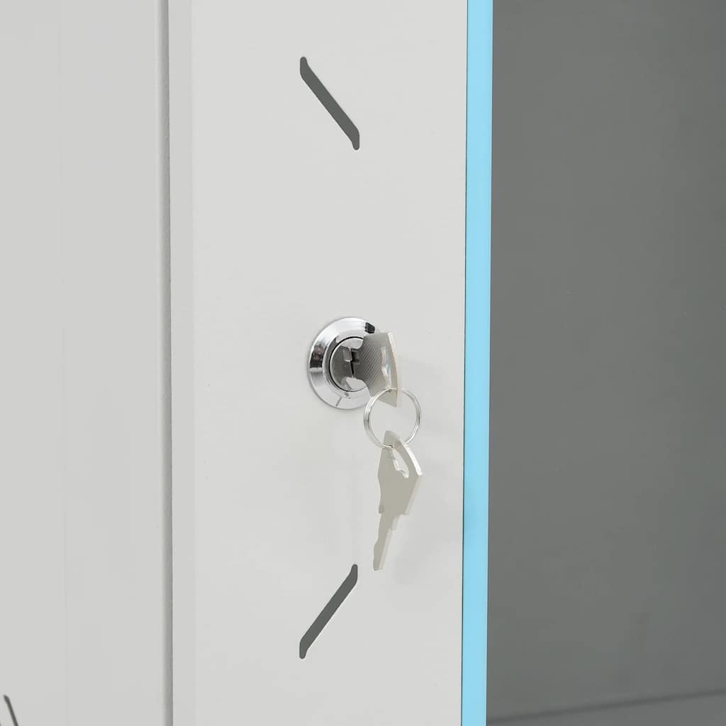 Network Cabinet with Storage Grey 600 x 450 x 860 mm Steel
