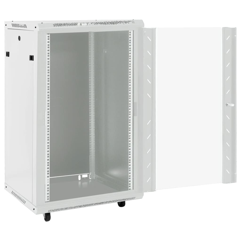 18U Network Cabinet with Swivel Feet 19" IP20 23.6"x23.6"x39.4"