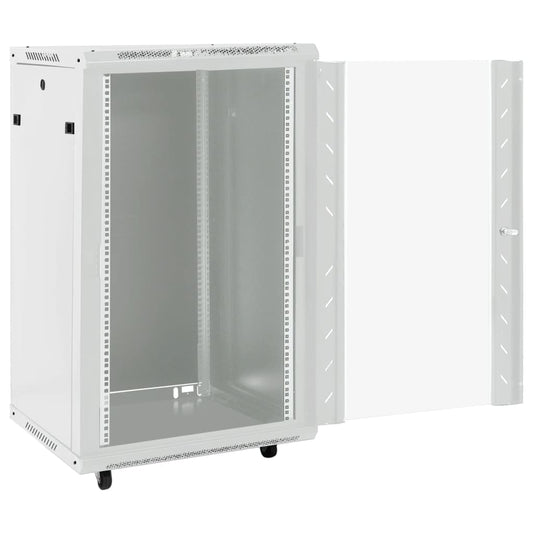 18U Network Cabinet with Swivel Feet 19" IP20 23.6"x23.6"x39.4"