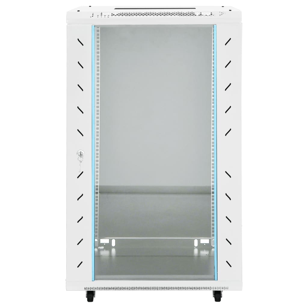 18U Network Cabinet with Swivel Feet 19" IP20 23.6"x23.6"x39.4"