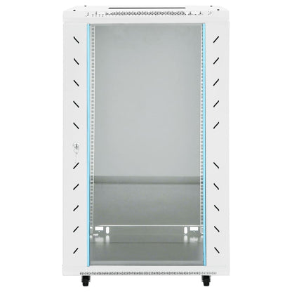 18U Network Cabinet with Swivel Feet 19" IP20 23.6"x23.6"x39.4"