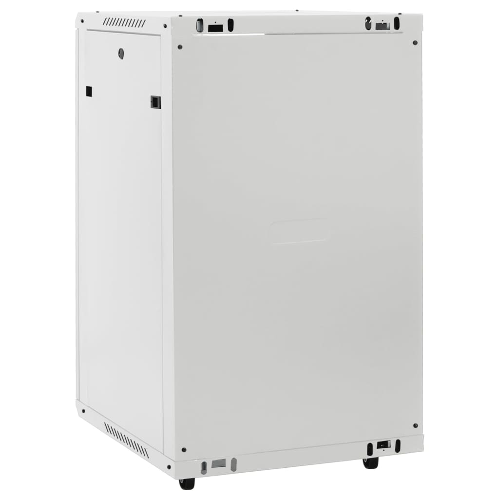 18U Network Cabinet with Swivel Feet 19" IP20 23.6"x23.6"x39.4"