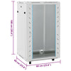 18U Network Cabinet with Swivel Feet 19" IP20 60x60x100 cm