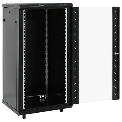 22U Network Cabinet with Swivel Feet 19" IP20 23.6x23.6x47.2"
