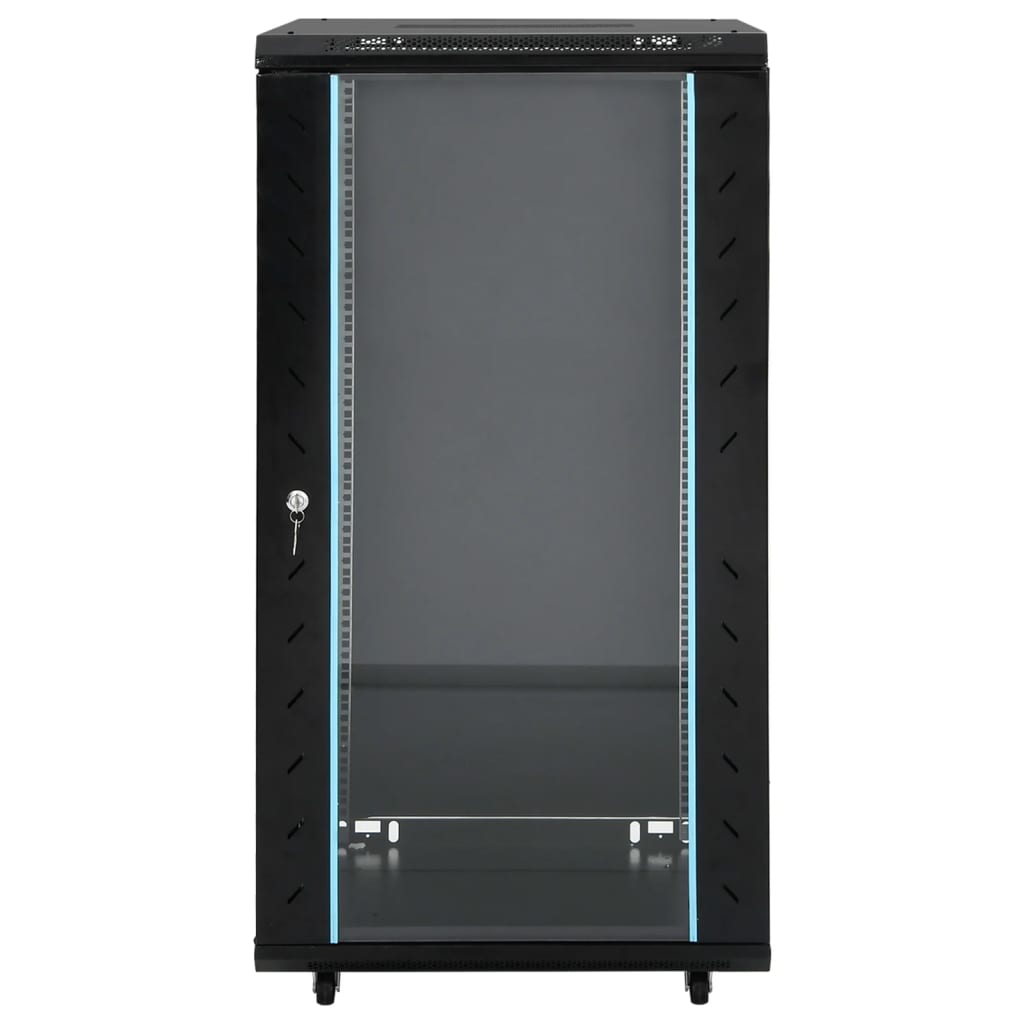 22U Network Cabinet with Swivel Feet 19" IP20 23.6x23.6x47.2"