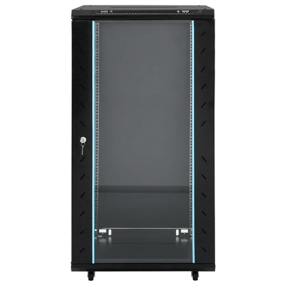 22U Network Cabinet with Swivel Feet 19" IP20 23.6x23.6x47.2"