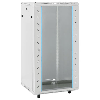 22U Network Cabinet with Swivel Feet 19" IP20 23.6"x23.6"x47.2"