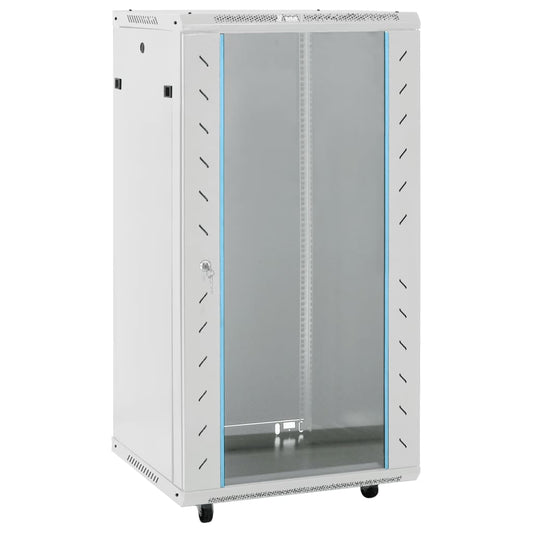 22U Network Cabinet with Swivel Feet 19" IP20 23.6"x23.6"x47.2"