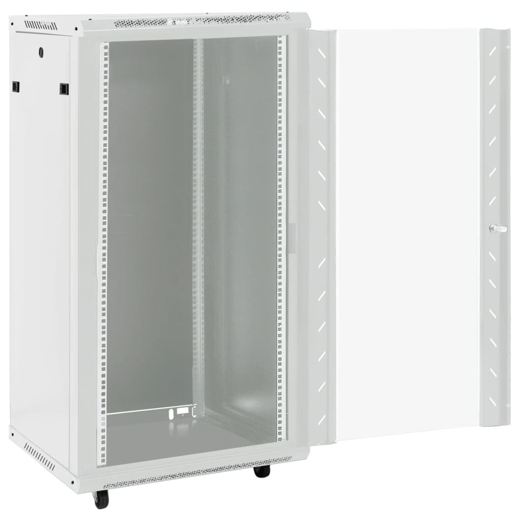 22U Network Cabinet with Swivel Feet 19" IP20 23.6"x23.6"x47.2"