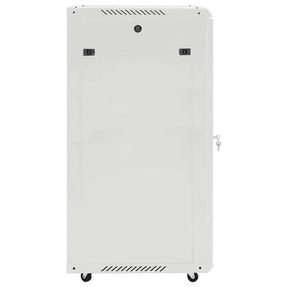 22U Network Cabinet with Swivel Feet 19" IP20 23.6"x23.6"x47.2"