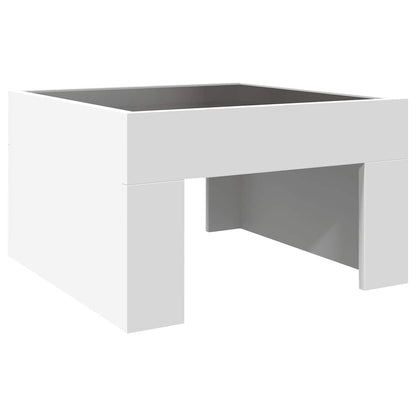 Coffee Table with Infinity LED White 50x50x30 cm