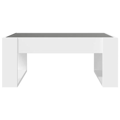 Coffee Table with Infinity LED White 70x53x30 cm