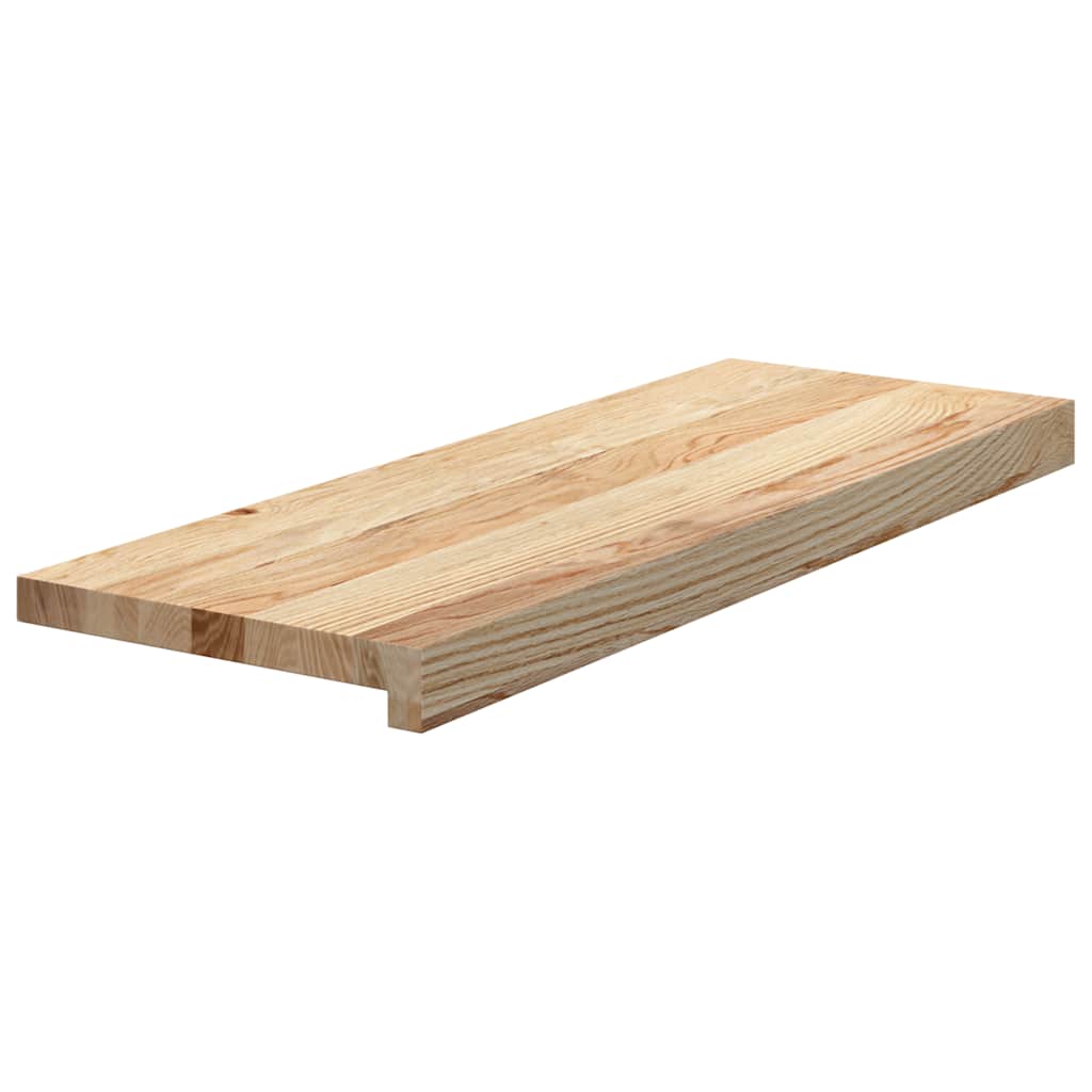 Stair Treads 8 pcs Untreated 70x30x2 cm Solid Wood Oak