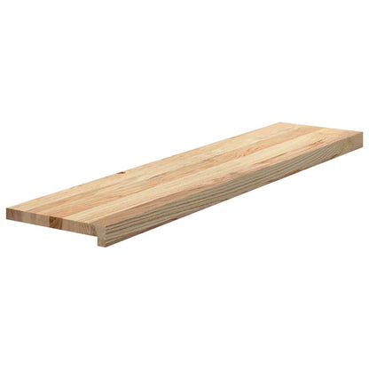 Stair Treads 8 pcs Untreated 110x30x2 cm Solid Wood Oak