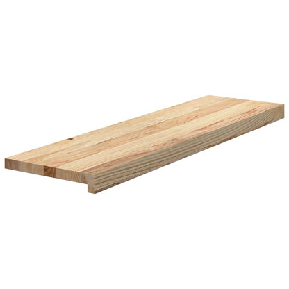 Stair Treads 12 pcs Untreated 90x25x2 cm Solid Wood Oak