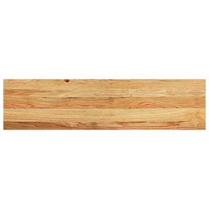Stair Treads 4 pcs Light Brown 100x25x2 cm Solid Wood Oak