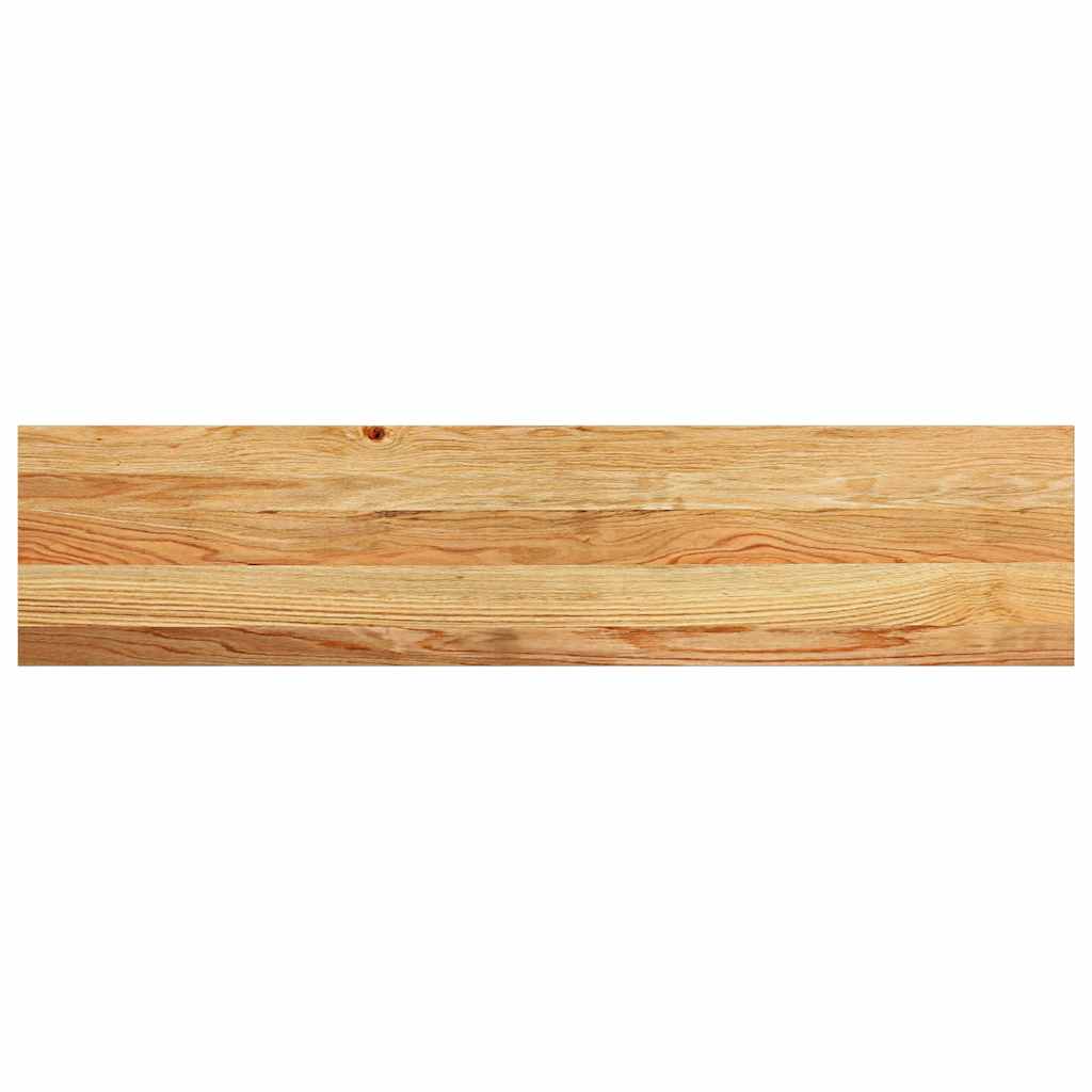 Stair Treads 4 pcs Light Brown 110x30x2 cm Solid Wood Oak