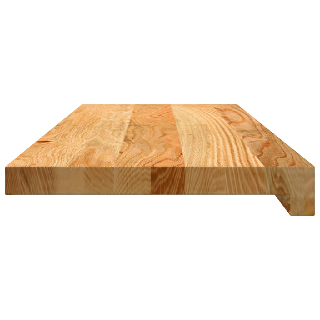 Stair Treads 12 pcs Light Brown 70x25x2 cm Solid Wood Oak