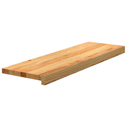 Stair Treads 16 pcs Light Brown 80x25x2 cm Solid Wood Oak