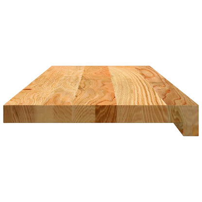 Stair Treads 16 pcs Light Brown 70x30x2 cm Solid Wood Oak