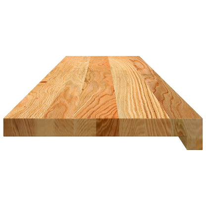 Stair Treads 16 pcs Light Brown 110x30x2 cm Solid Wood Oak