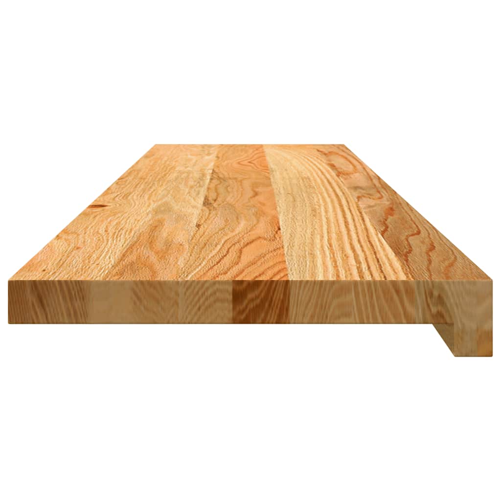 Stair Treads 20 pcs Light Brown 100x30x2 cm Solid Wood Oak
