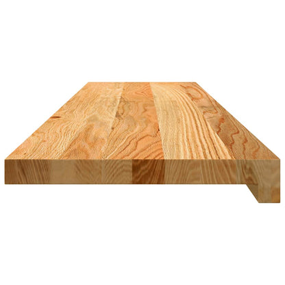 Stair Treads 20 pcs Light Brown 100x30x2 cm Solid Wood Oak