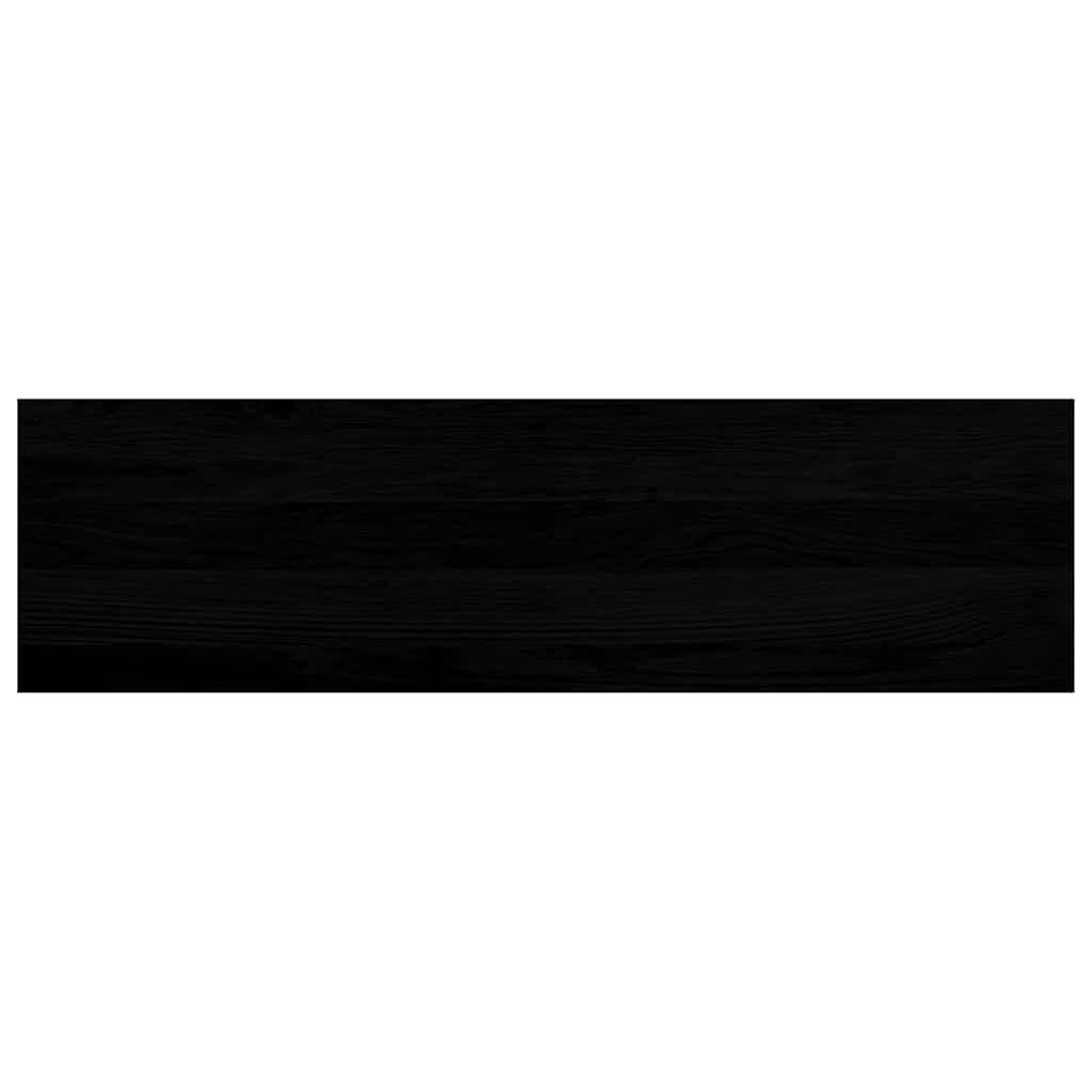 Stair Treads 4 pcs Brown Black 90x25x2 cm Solid Wood Oak
