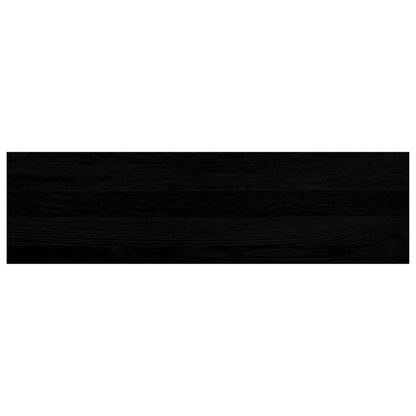 Stair Treads 4 pcs Brown Black 90x25x2 cm Solid Wood Oak