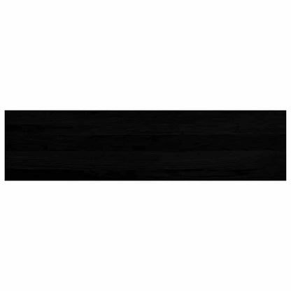 Stair Treads 4 pcs Brown Black 100x25x2 cm Solid Wood Oak