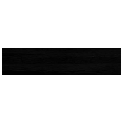 Stair Treads 4 pcs Brown Black 110x25x2 cm Solid Wood Oak