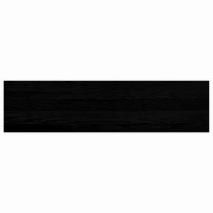 Stair Treads 4 pcs Brown Black 100x30x2 cm Solid Wood Oak